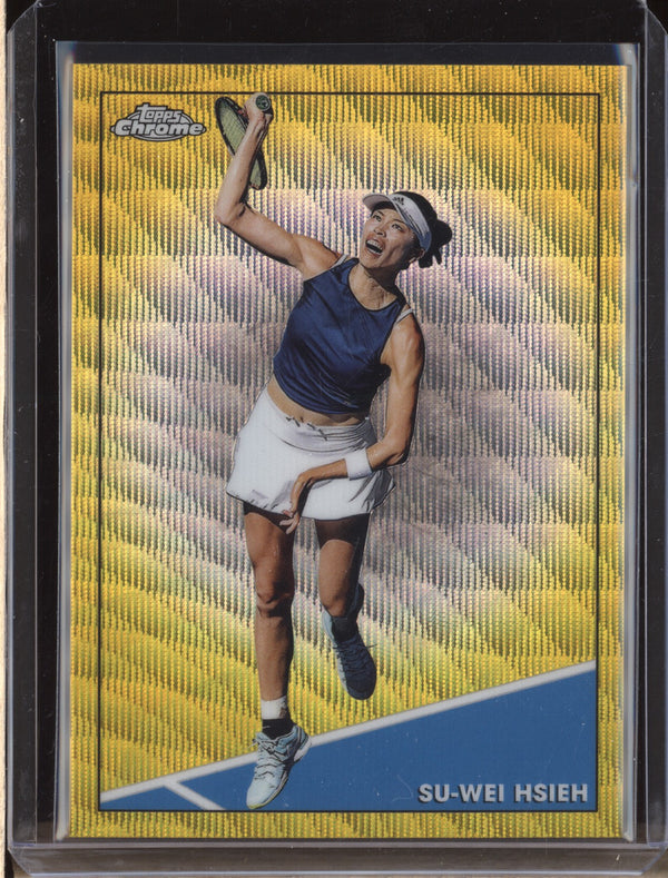 Su-Wei Hsieh 2021 Topps Chrome Tennis 30 Gold Wave 41/50