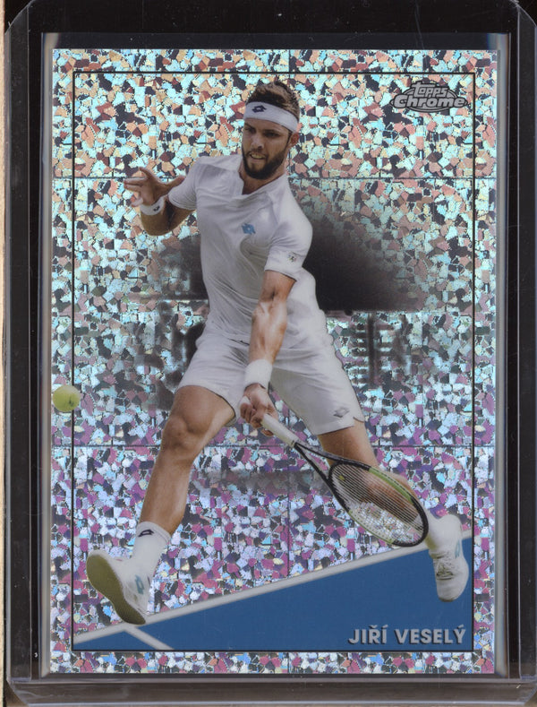 Jiri Vesely 2021 Topps Chrome Tennis 68 Mini Diamond 6/125