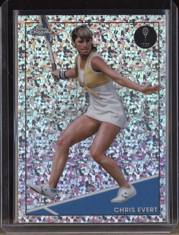 Chris Evert 2021 Topps Chrome Tennis 99 Mini Diamond 61/125