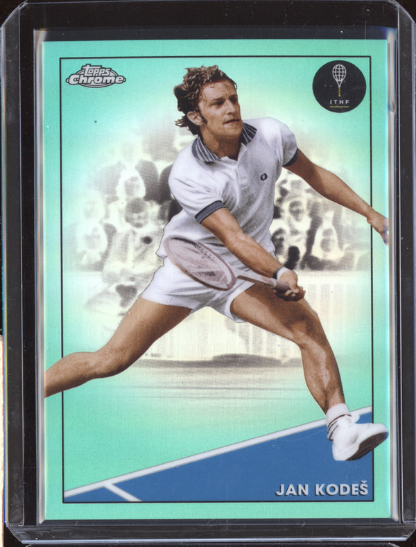 Jan Kodes 2021 Topps Chrome Tennis 36 Aqua 68/150