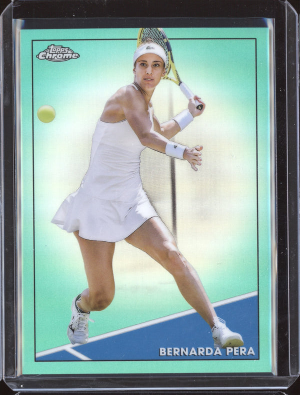 Bernarda Pera 2021 Topps Chrome Tennis 53 Aqua 13/150