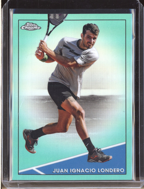 Juan Ignacio Londero 2021 Topps Chrome Tennis 85 Aqua 89/150