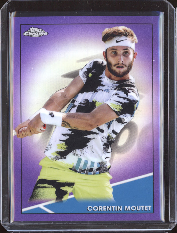 Corentin Moutet 2021 Topps Chrome Tennis 48 Purple 24/199