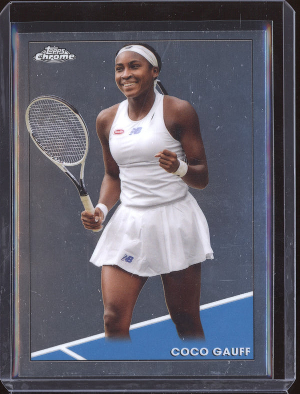 Coco Gauff 2021 Topps Chrome Tennis 100 RC