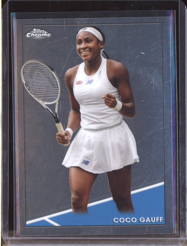 Coco Gauff 2021 Topps Chrome Tennis 100 RC