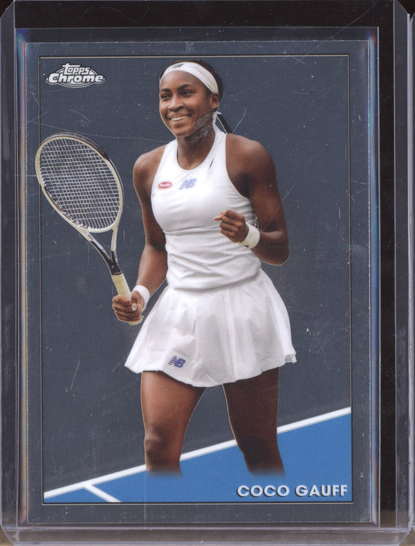 Coco Gauff 2021 Topps Chrome Tennis 100 RC