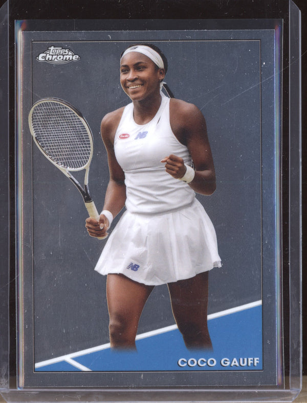 Coco Gauff 2021 Topps Chrome Tennis 100 RC