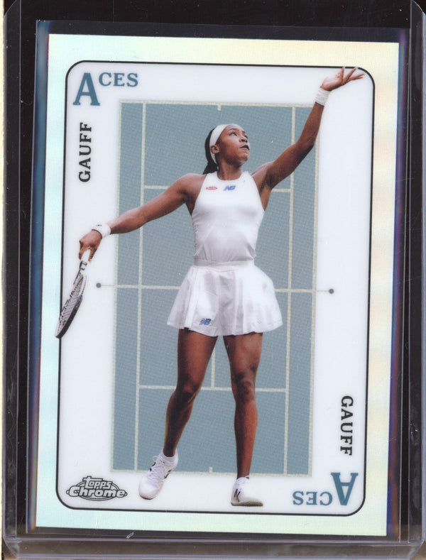 Coco Gauff 2021 Topps Chrome Tennis ACE-5 Aces RC