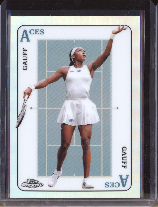 Coco Gauff 2021 Topps Chrome Tennis ACE-5 Aces RC