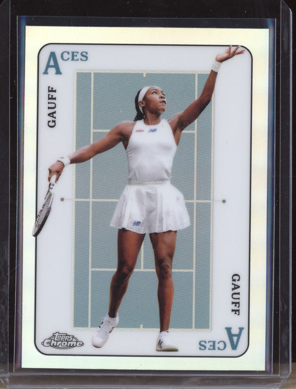 Coco Gauff 2021 Topps Chrome Tennis ACE-5 Aces RC