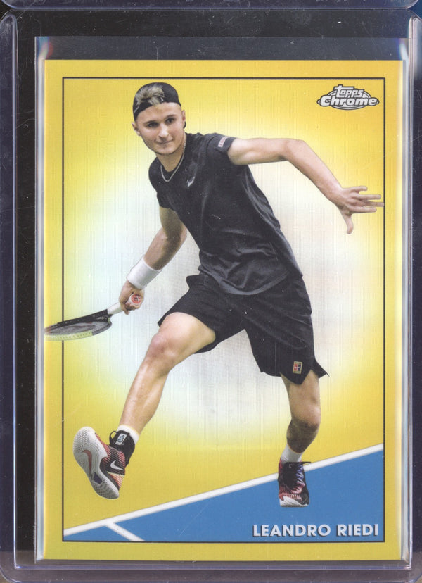 Leandro Riedi 2021 Topps Chrome Tennis 82 Gold RC 47/50