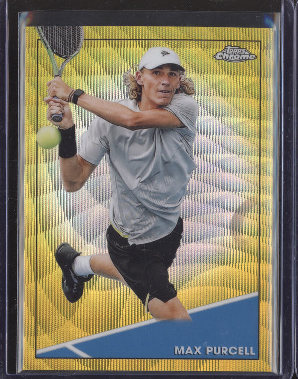 Max Purcell 2021 Topps Chrome Tennis 78 Gold Wave 35/50