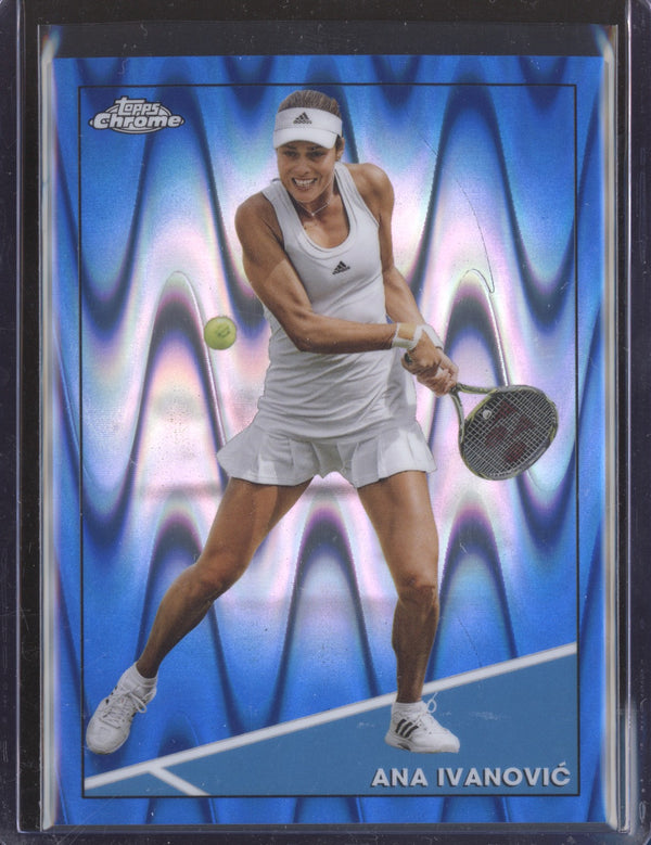 Ana Ivanovic 2021 Topps Chrome Tennis 31 Blue Ray Wave 69/99