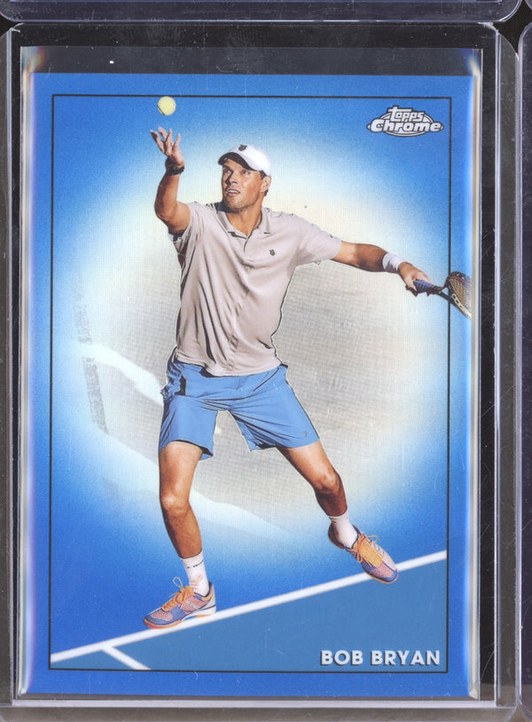 Bob Bryan 2021 Topps Chrome Tennis 9 Blue 61/99