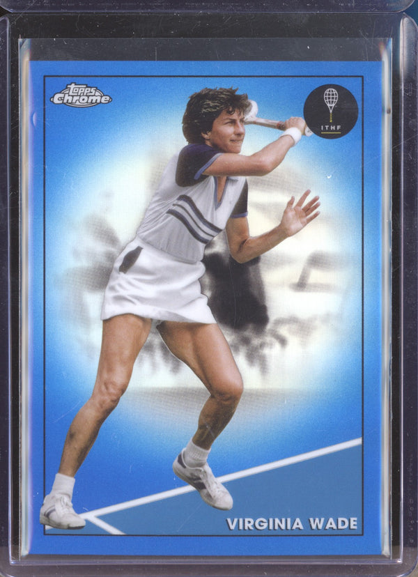 Virginia Wade 2021 Topps Chrome Tennis 97 Blue 35/99