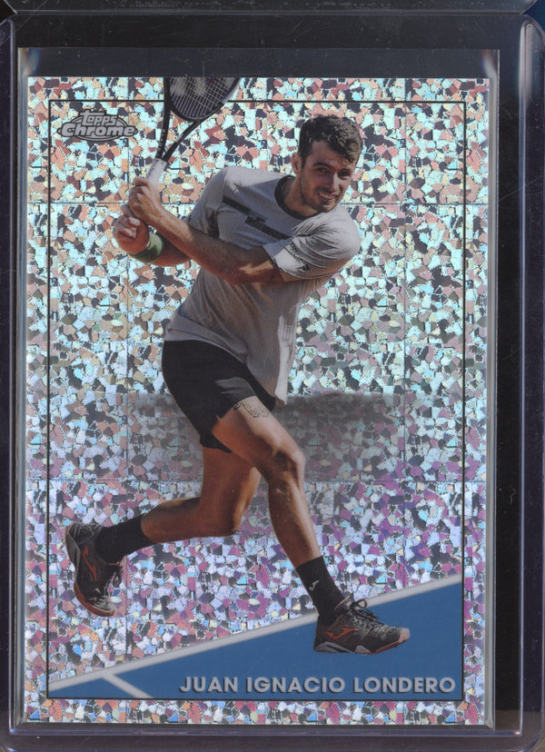 Juan Ignacio Londero 2021 Topps Chrome Tennis 85 Mini Diamond 81/125