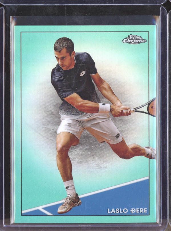 Laslo Dere 2021 Topps Chrome Tennis 17 Aqua 33/150