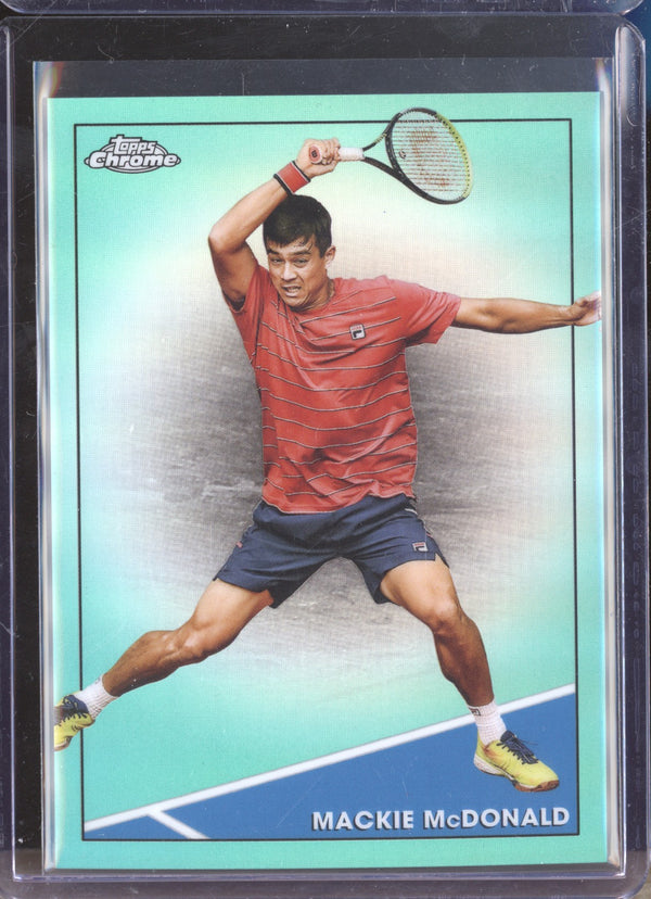 Mackie McDonald 2021 Topps Chrome Tennis 44 Aqua 101/150