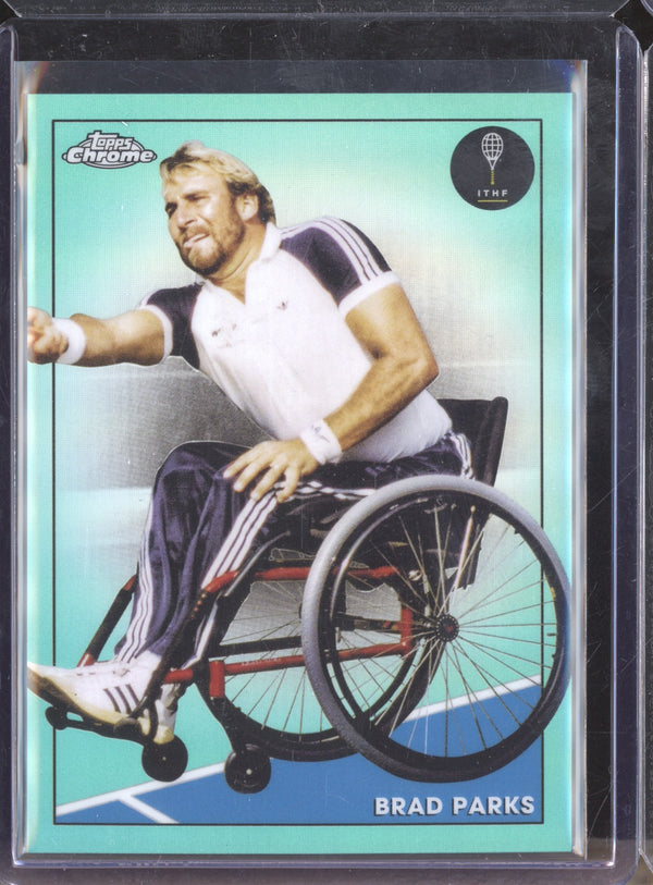 Brad Parks 2021 Topps Chrome Tennis 86 Aqua 39/150