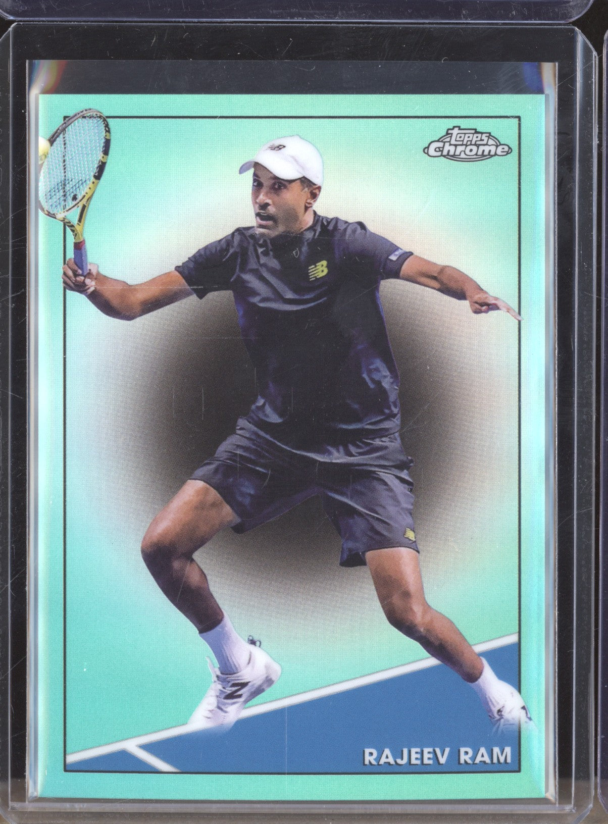 Rajeev Ram 2021 Topps Chrome Tennis 96 Aqua 77/150