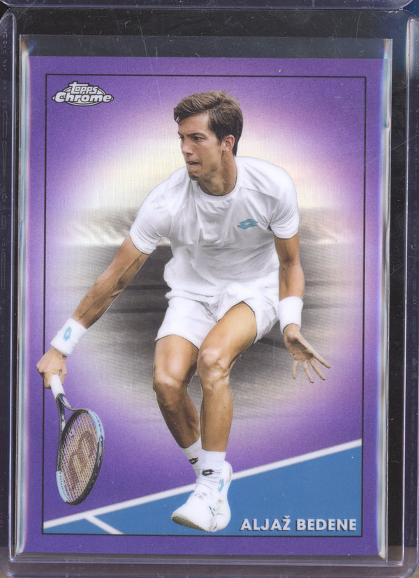 Aljaz Bedene 2021 Topps Chrome Tennis 5 Purple 40/199