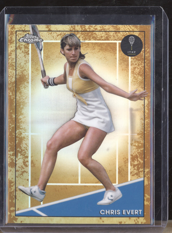 Chris Evert 2021 Topps Chrome Tennis 99 Clay Court