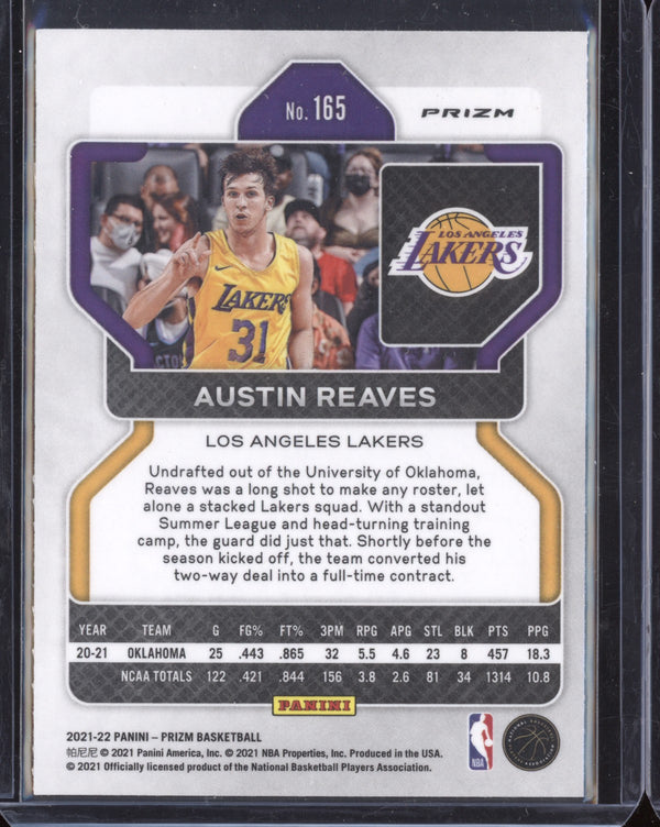 Austin Reaves 2021-22 Panini Prizm Ruby Wave RC