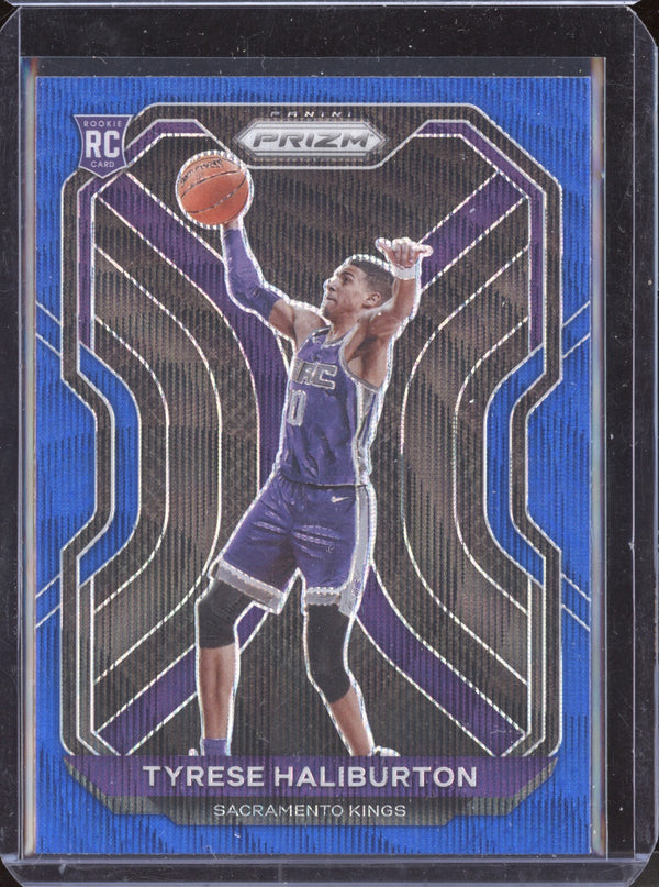 Tyrese Haliburton 2020-21 Panini Prizm Blue Wave RC