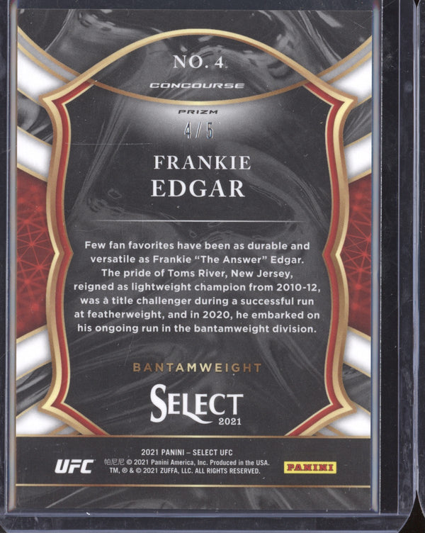 Frankie Edgar 2021 Panini Select UFC Concourse Green 4/5