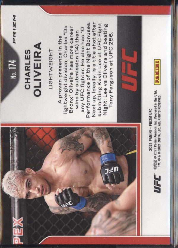 Charles Oliveira 2021 Panini Prizm UFC Silver