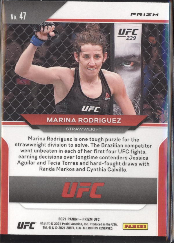 Marina Rodriguez 2021 Panini Prizm UFC Silver