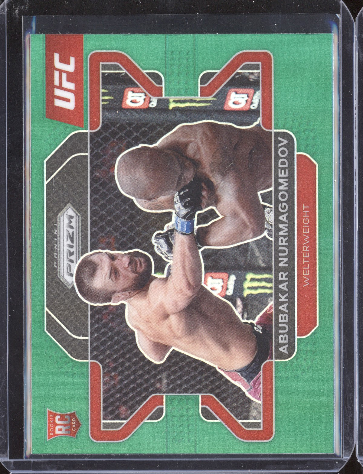 Abubakar Nurmagomedov 2022 Panini Prizm UFC 5 Green RC