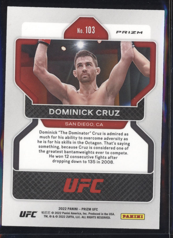 Dominick Cruz 2022 Panini Prizm UFC Red Wave Prizm