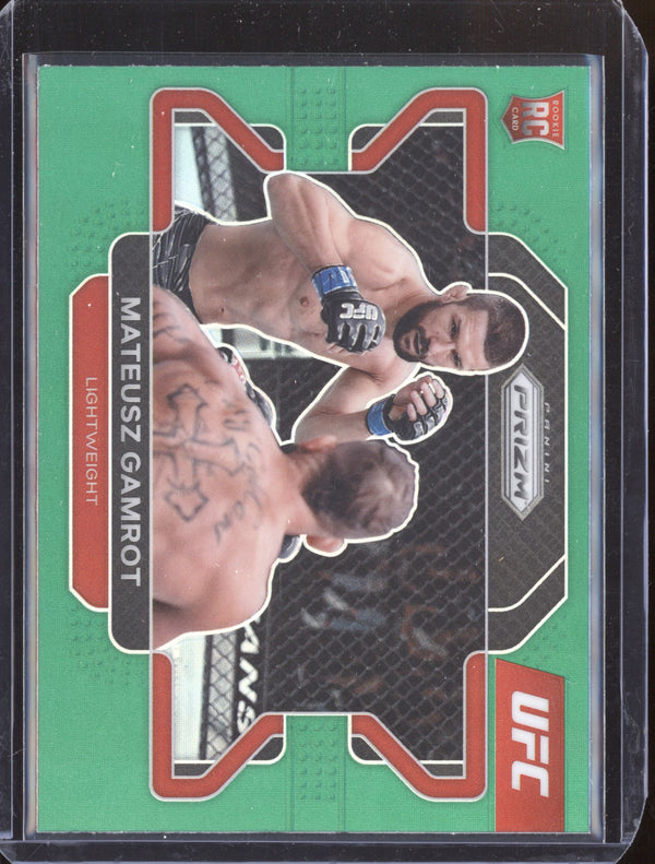 Mateusz Gamrot 2022 Panini Prizm UFC 66 Green RC