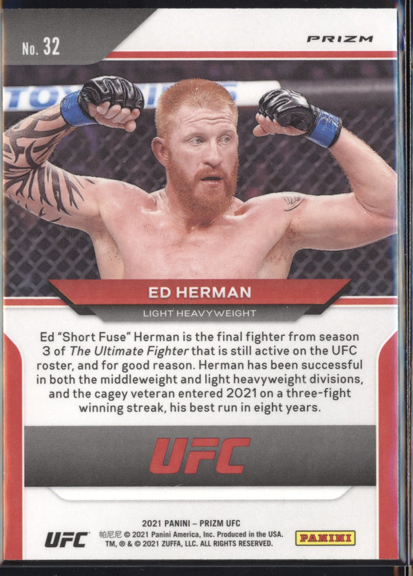 Ed Herman 2021 Panini Prizm UFC Silver