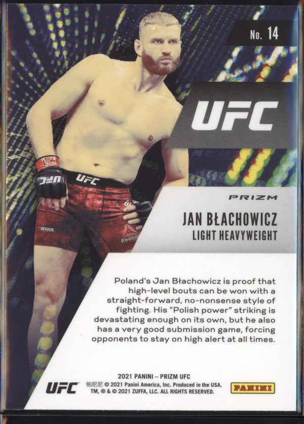 Jan Blachowicz 2021 Panini Prizm UFC Instant Impact Green