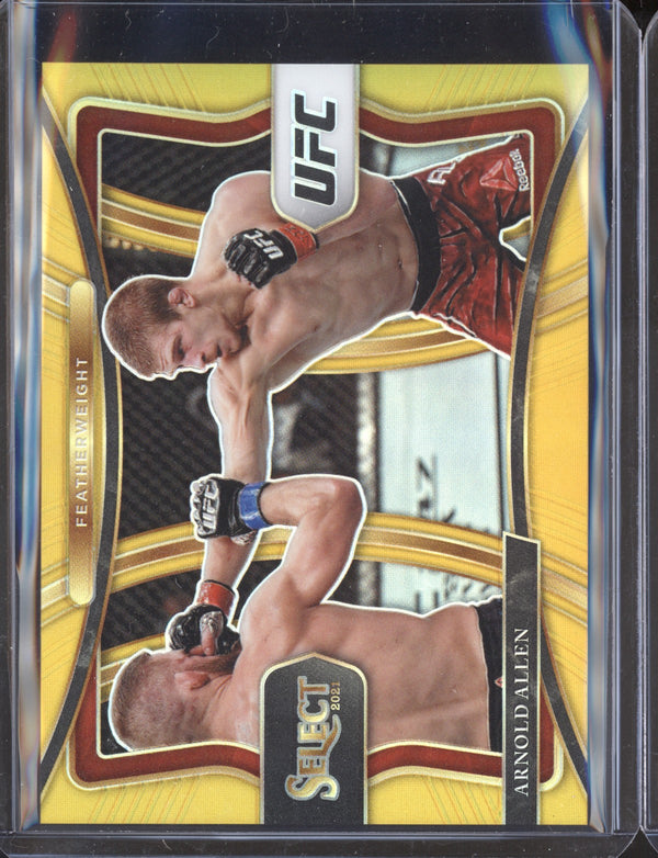 Arnold Allen 2021  Panini Select UFC Premier Level Gold 10/10