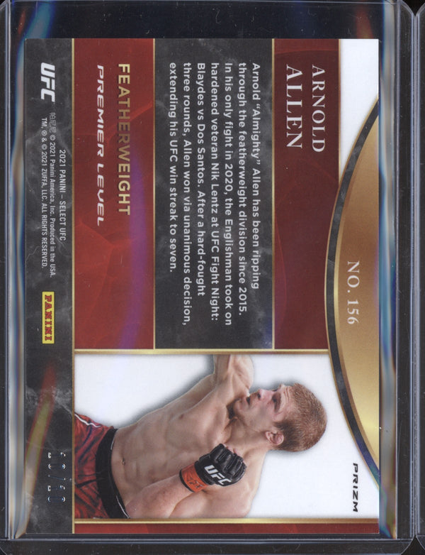 Arnold Allen 2021  Panini Select UFC Premier Level Gold 10/10