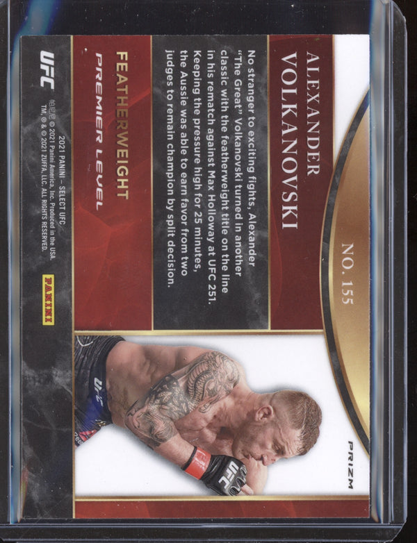 Alexander Volkanovski 2021  Panini Select UFC Premier Level Silver