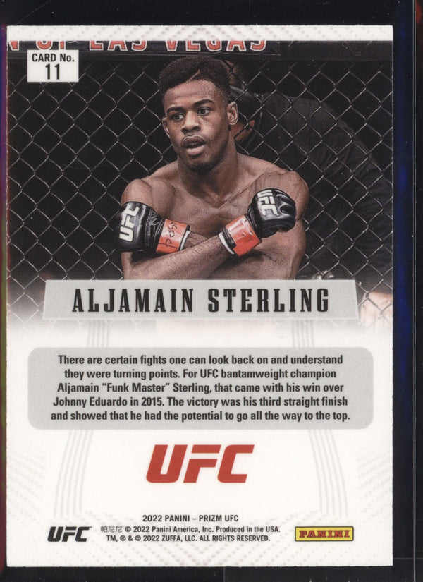 Aljamain Sterling 2022 Panini Prizm UFC Tribute