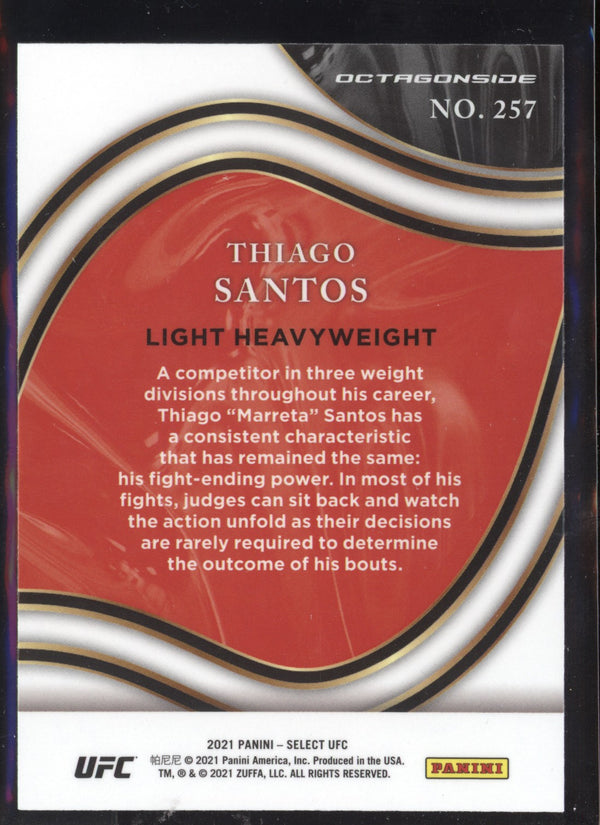 Thiago Santos 2021 Panini UFC Select Octagonside