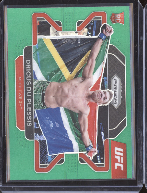 Dricus Du Plessis 2022 Panini Prizm UFC 92 Green RC