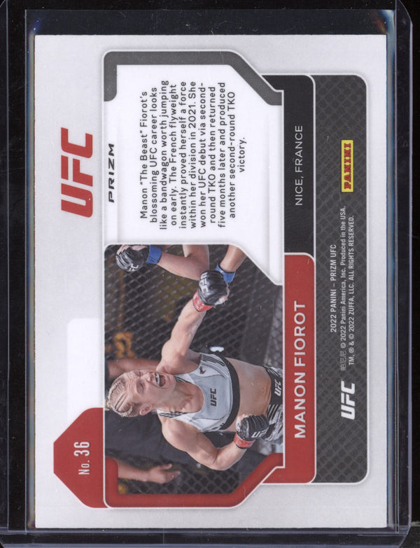 Manon Fiorot 2022 Panini Prizm UFC Red Wave RC