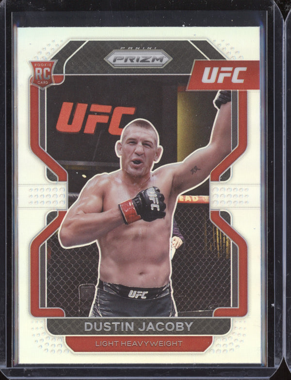 Dustin Jacoby 2022 Panini Prizm UFC 123 Silver RC