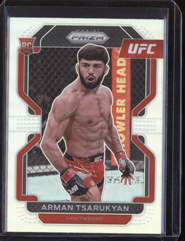 Arman Tsarukyan 2022 Panini Prizm UFC Silver RC