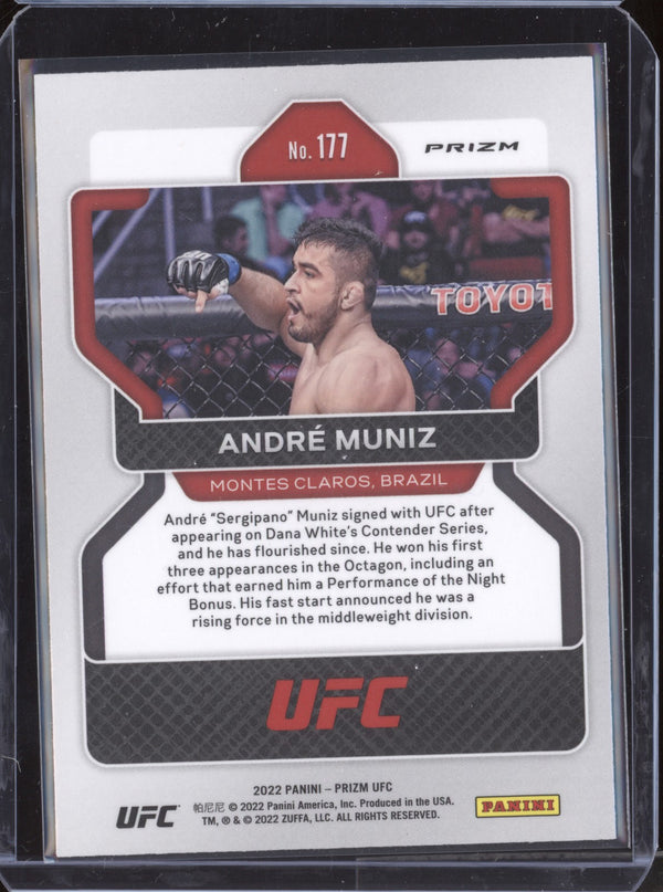 Andre Muniz 2022 Panini Prizm UFC 177 Silver RC