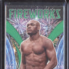Kamaru Usman 2022 Panini Prizm UFC 11 Fireworks Green