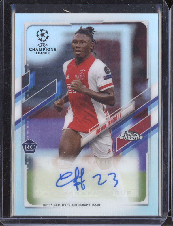 Lassina Traore 2020 Topps Chrome UEFA Refractor Auto RC