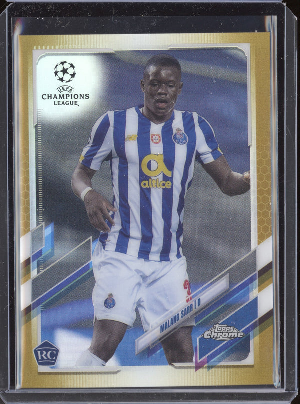 Malang Sarr 2020 Topps Chrome UEFA Gold Refractor RC 26/50