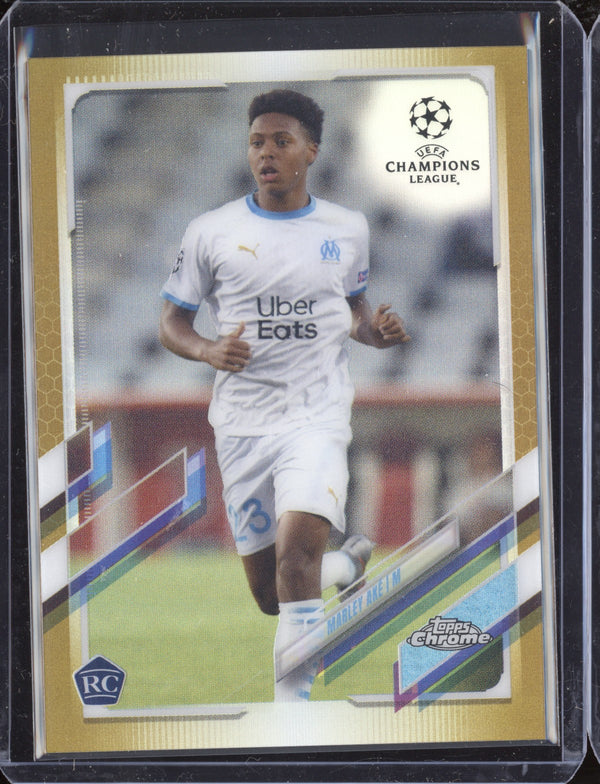 Marley Ake 2020 Topps Chrome UEFA Gold Refractor RC 44/50